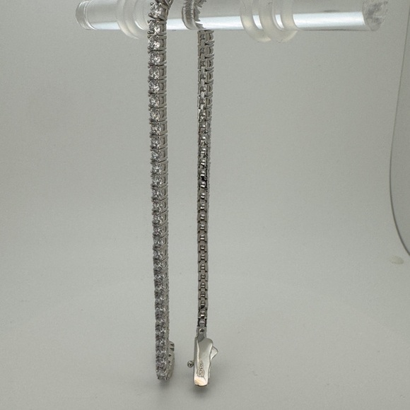 Jewelry - Elegant Silver Tennis Bracelet ankle bracelet